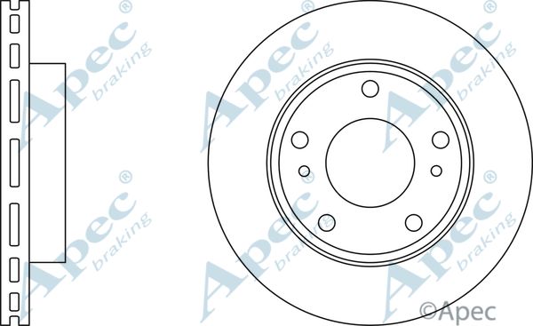 APEC BRAKING Тормозной диск DSK2225